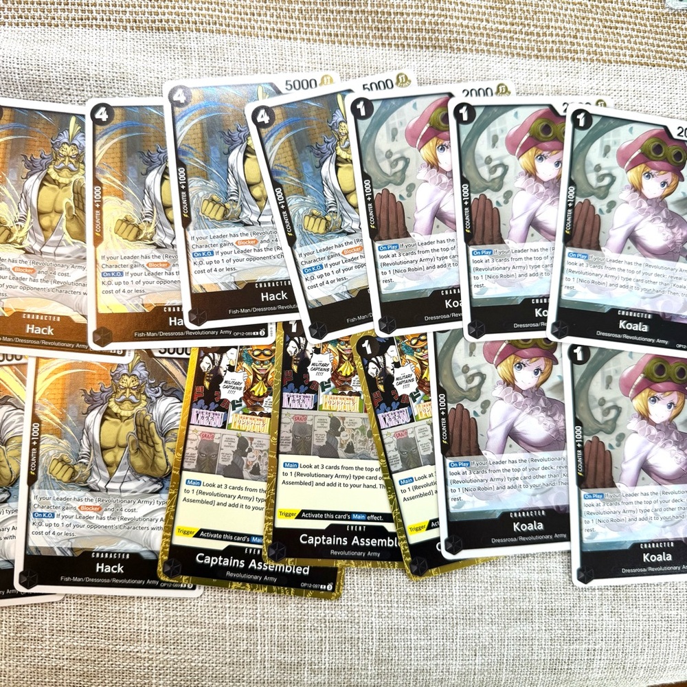 One piece bundle of 20 trading cards